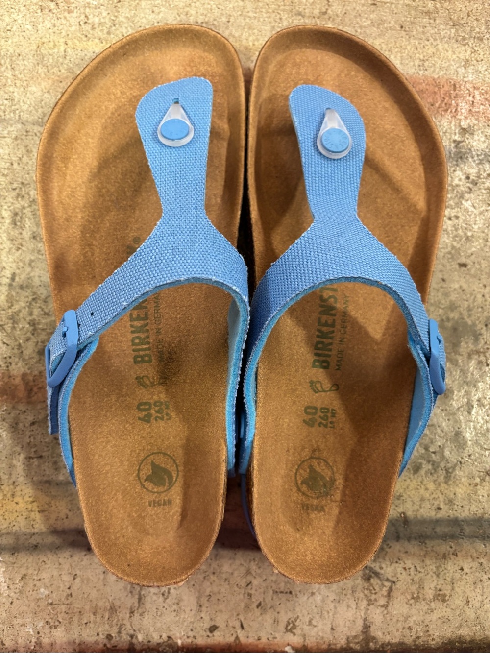 Birkenstock Light Blue Gizeh Thong Sandals